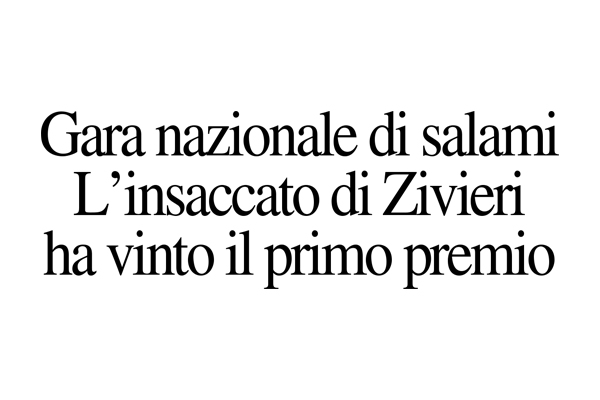 Gara nazionale di salami: l’insaccato di Zivieri ha vinto il primo premio
