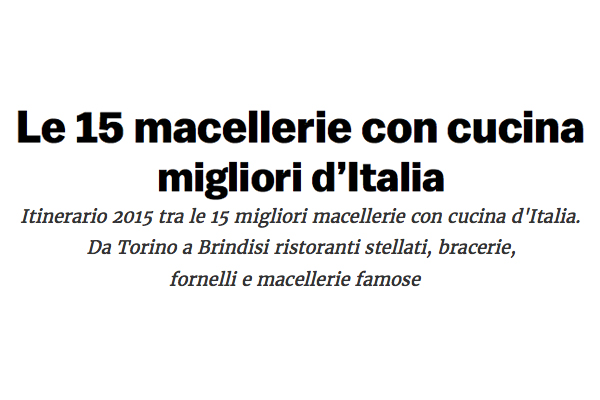 Le 15 migliori macellerie con cucina d’Italia 2015: Zivieri nella lista